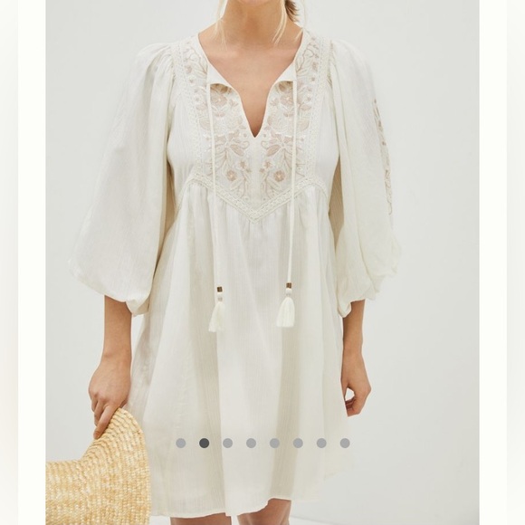 Viveka embroidered lace mini dress - Picture 2 of 10